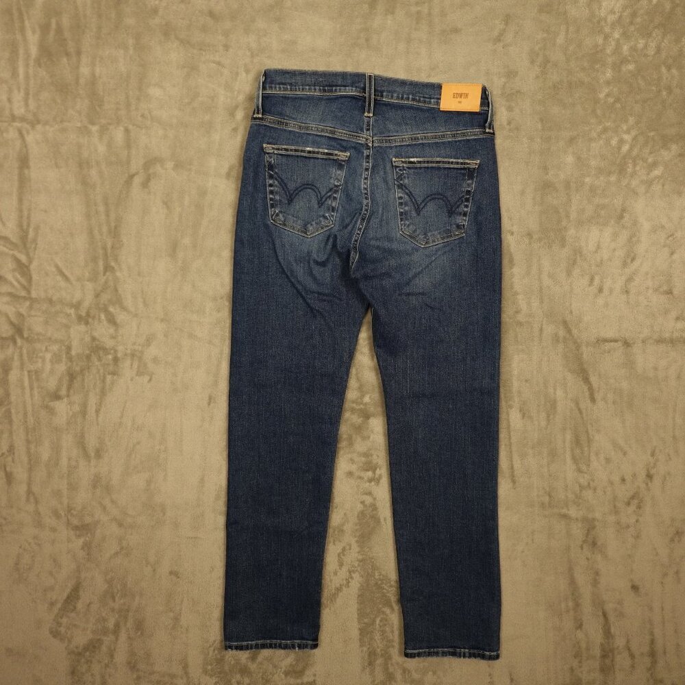 Edwin jeans Elin crop straight women's 26 blue denim NWT - Picture 9 of 13